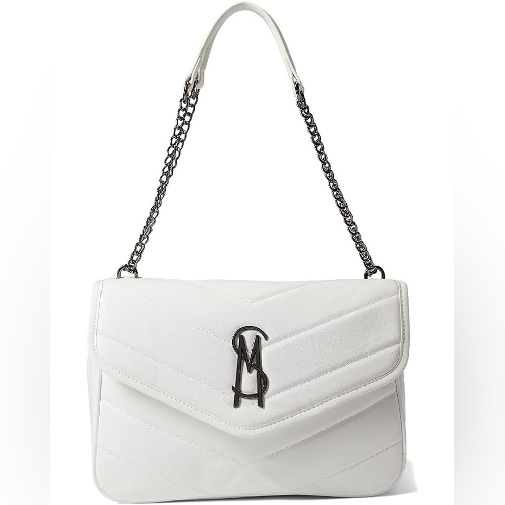 White Steve Madden Quilted Handbag - New